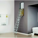 Loft ladders to the vertical wall